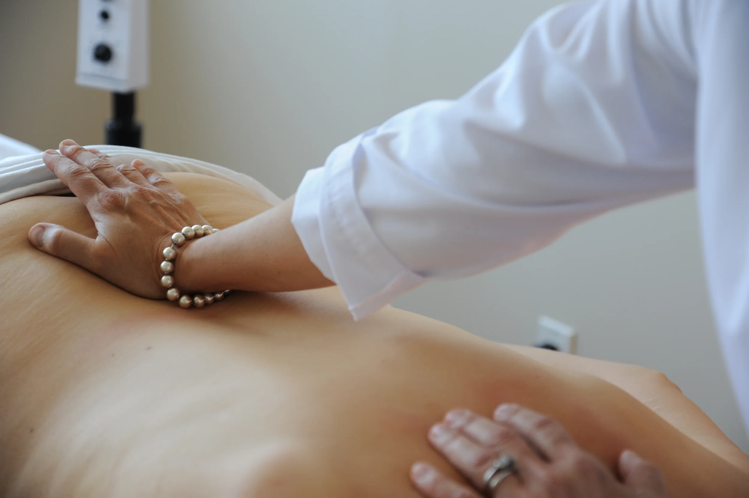 Acupressure. Photo by Dave Clark.