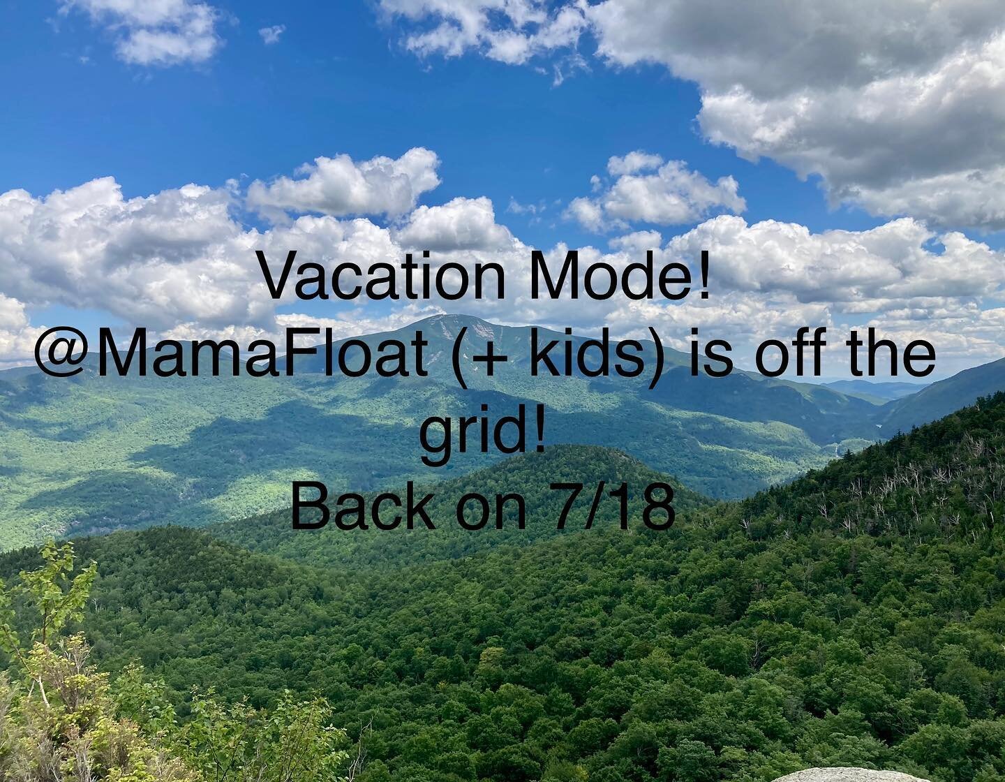 I&rsquo;ve been quiet here cuz I&rsquo;m taking a long overdue vacation with my kids, spending time in the Adirondack mountains of NY. One week into a two week break and I&rsquo;m finally unwinding!  Family vacay is different as a single mom, but som