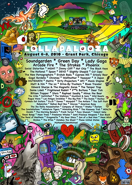 Lollapalooza 2010 Poster