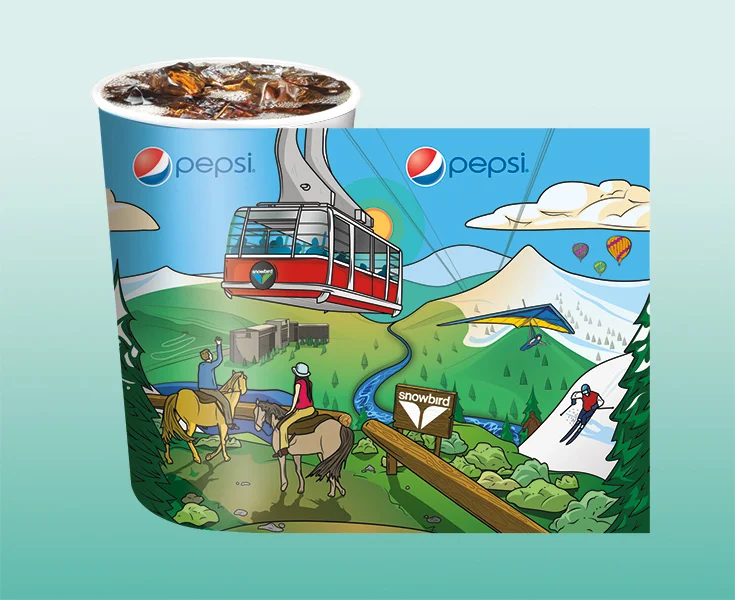 Pepsi - Snowbird Fountain Cup Design