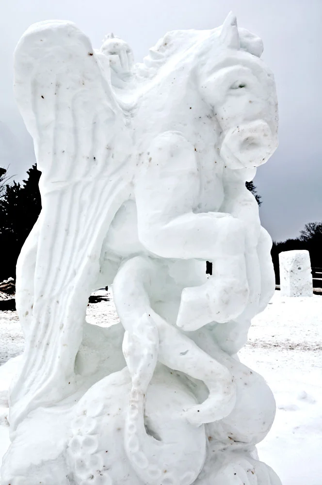 East Lake Calhoun Snow Sculpture 2013