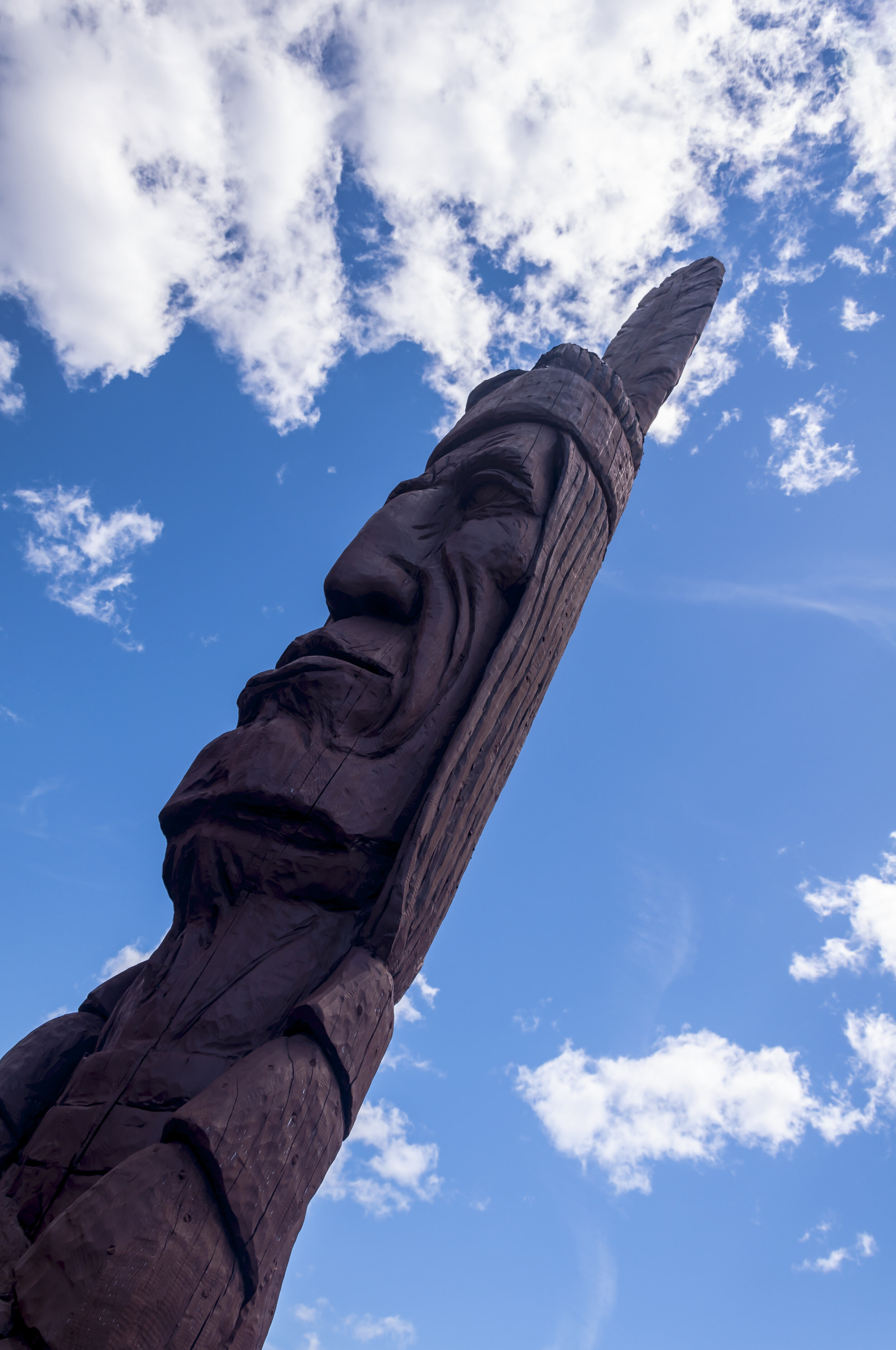  Sculpture of the American Indian neaar Two Harbors, Minnesota:Artist: Peter Toth 