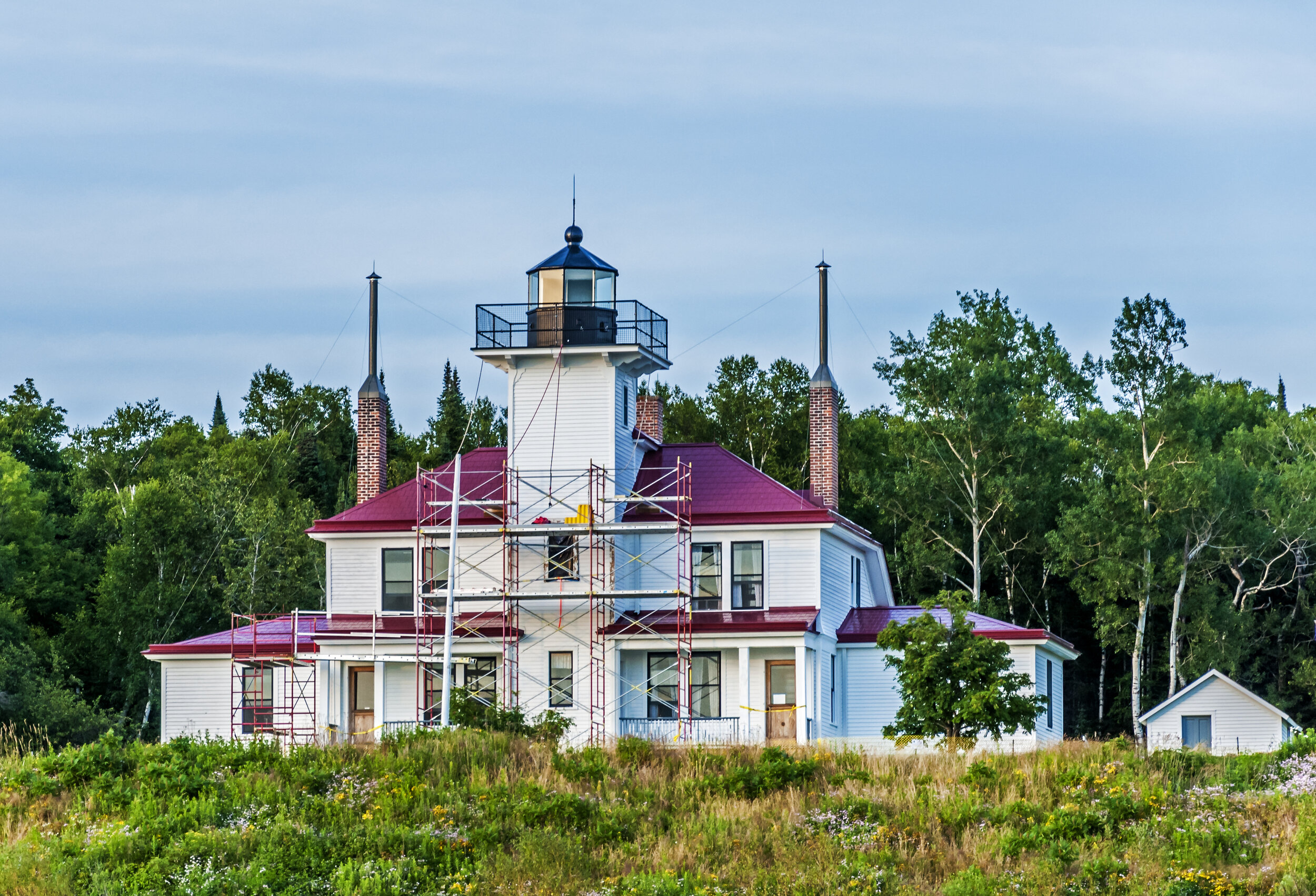  Apostle Islands: Raspberry Island and lighthouse.  