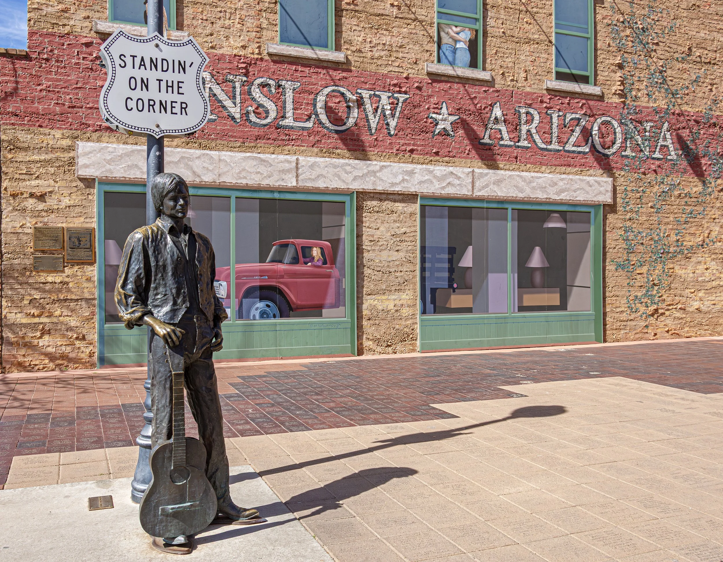  "Standin On The Corner" in Winslow, Arizona on Rout 66 (Roadside Attraction) 