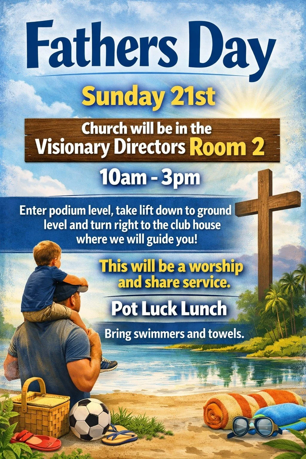 June 21st Sunday Service and Potluck 