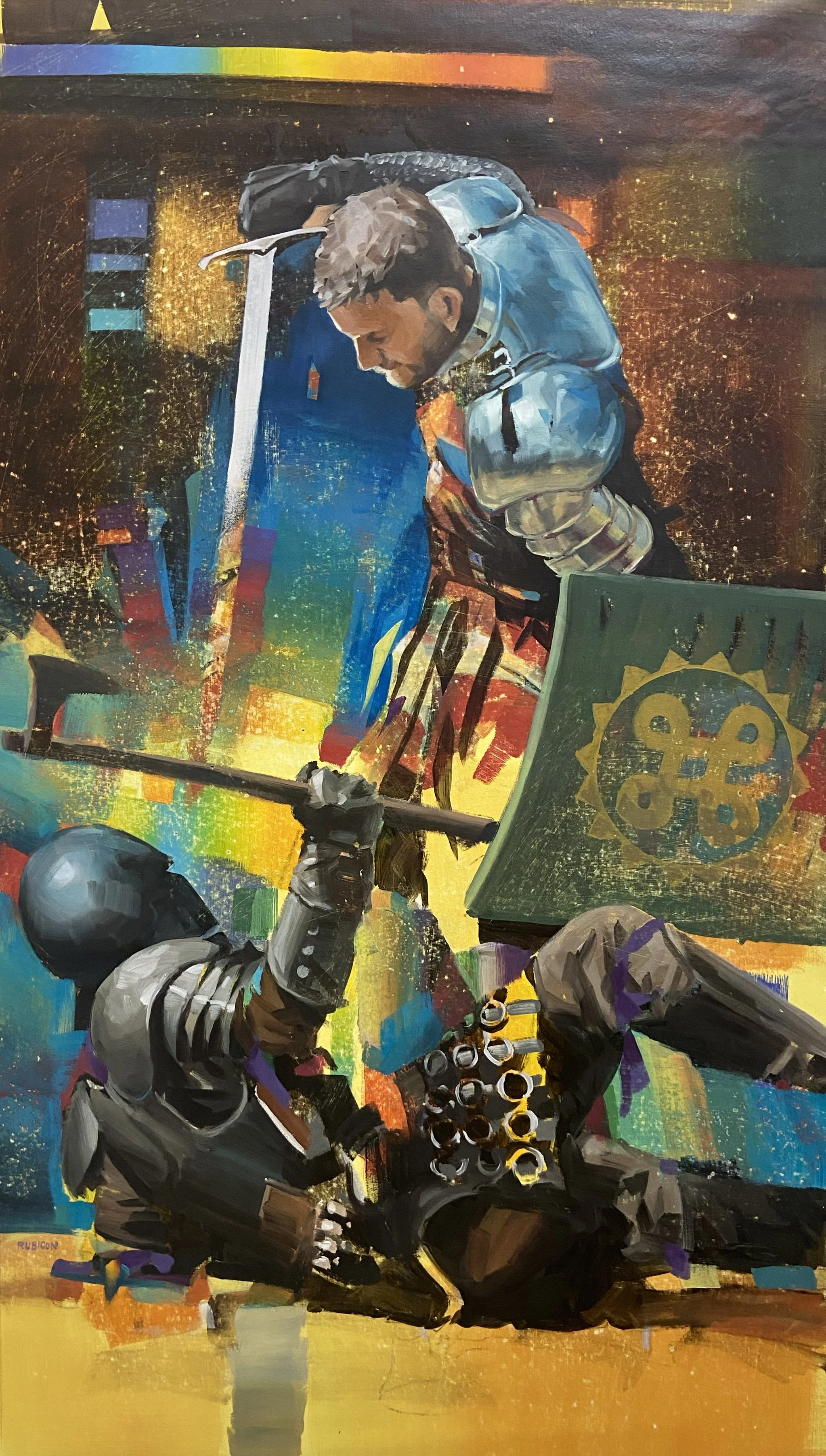   SUNRISE   oil on canvas, 89×50 cm, 2024, contact the artist for details 