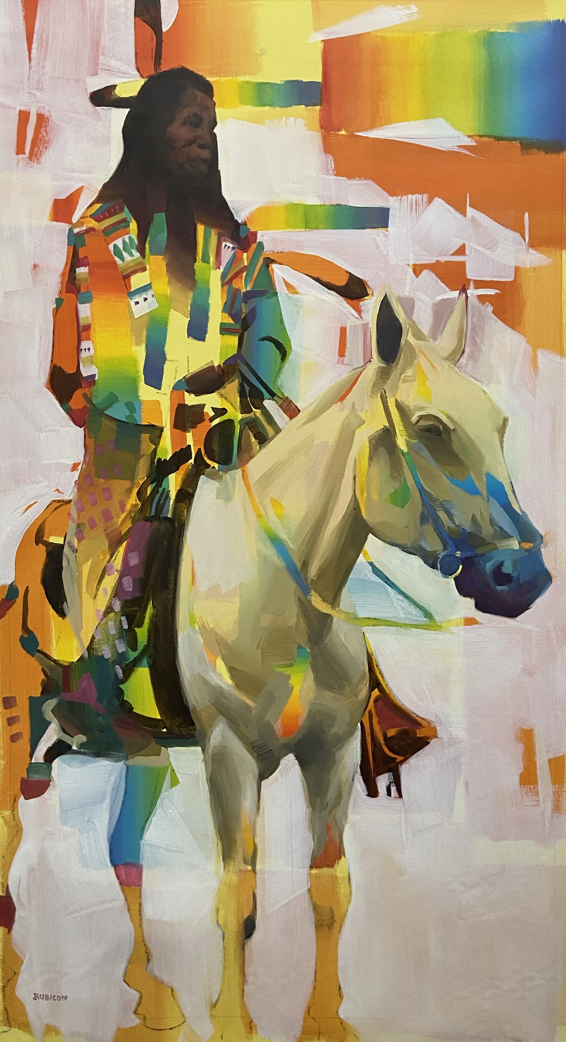   REDCLOUD   oil on canvas, 89×50, 2024, contact the artist for details 