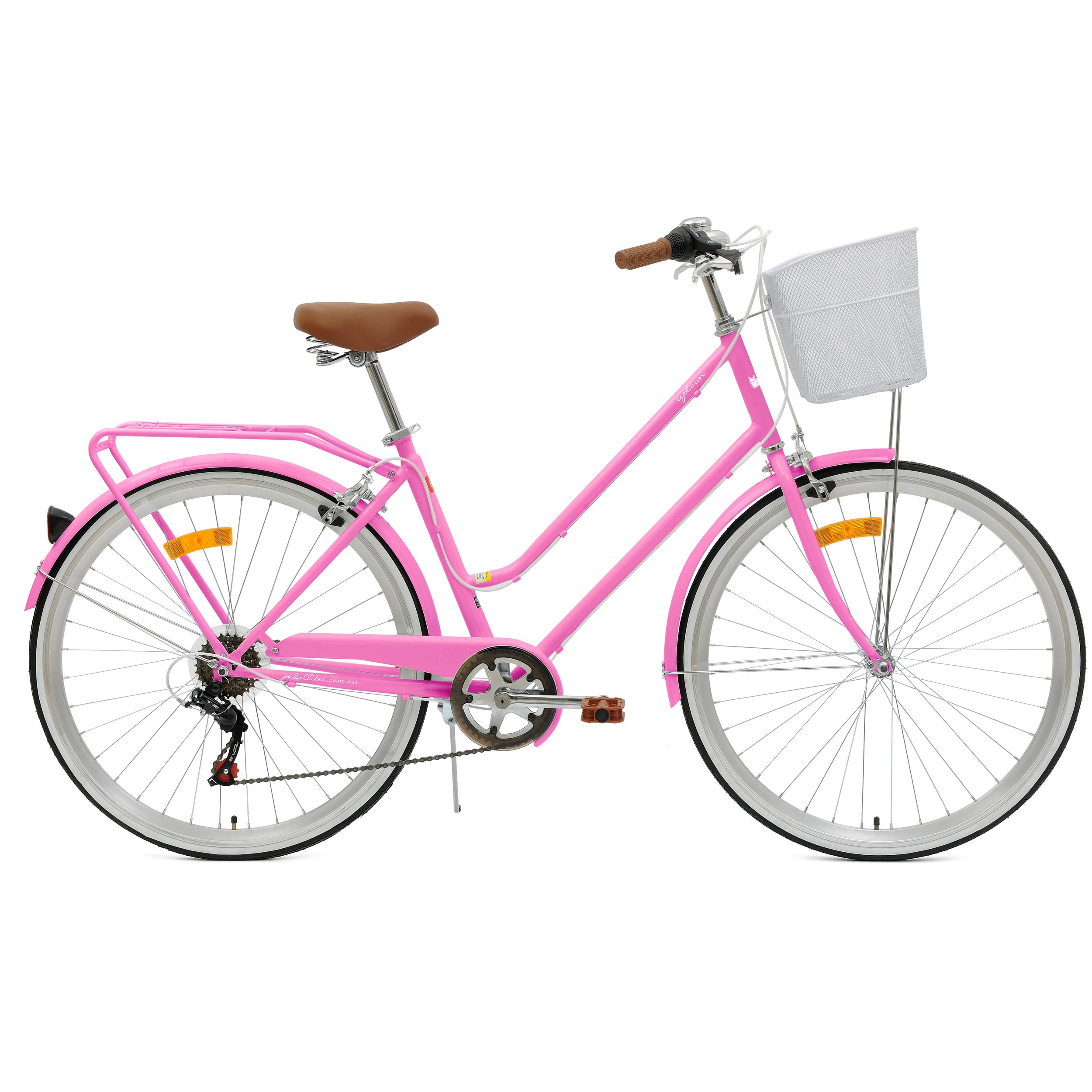 pink women's cruiser bike