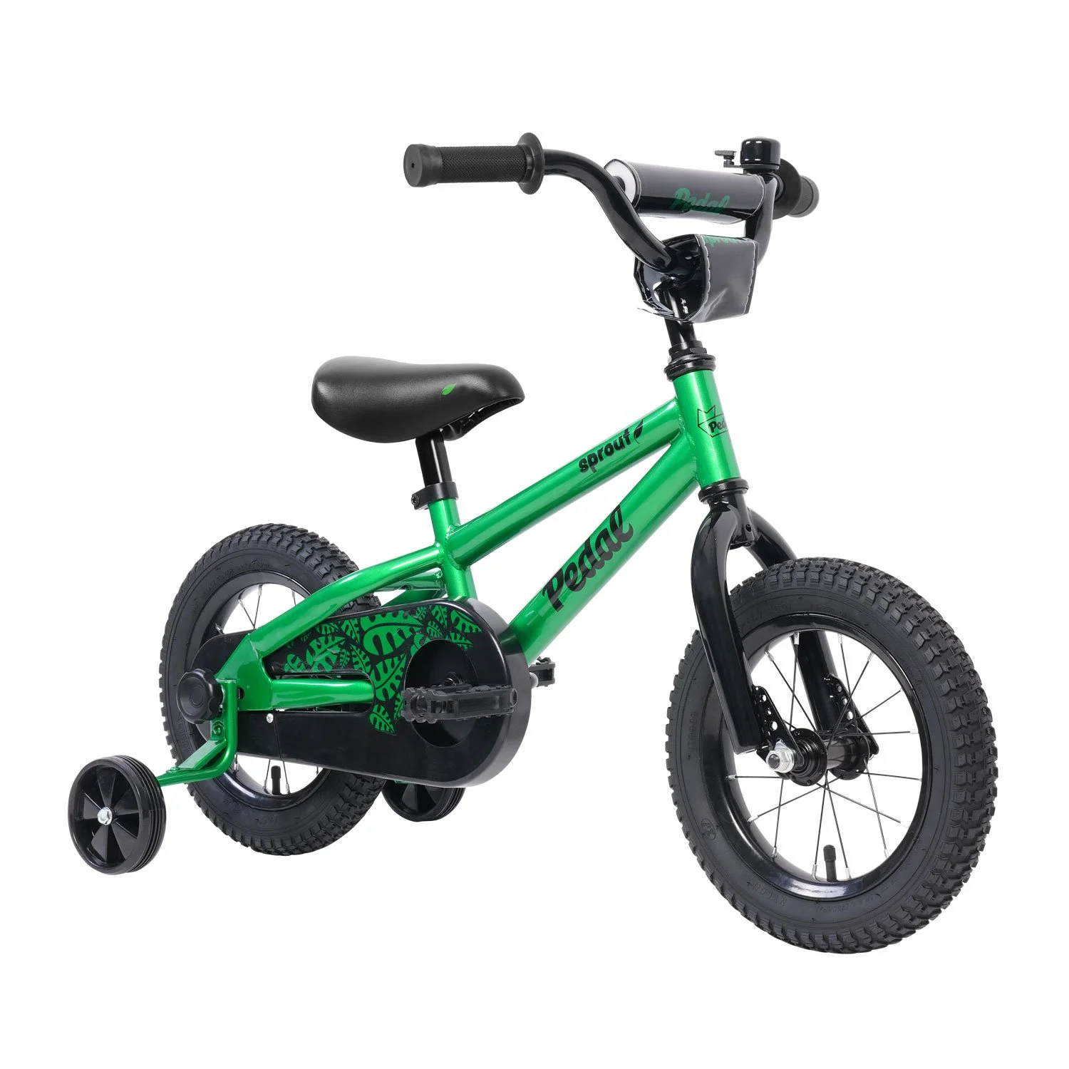 Pedal Sprout Steel Kids Bike Green 