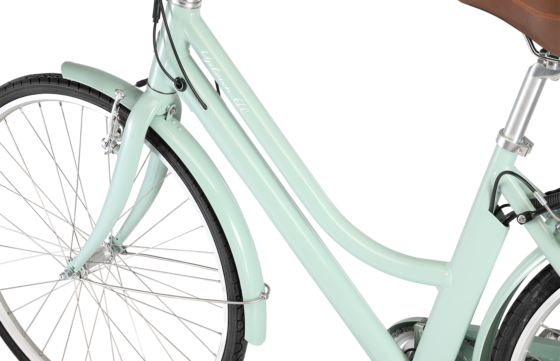 Pedal Uptown ELC Electric Cruiser Bike Sage — Pedal Bikes Quality adult bikes for as low as 299