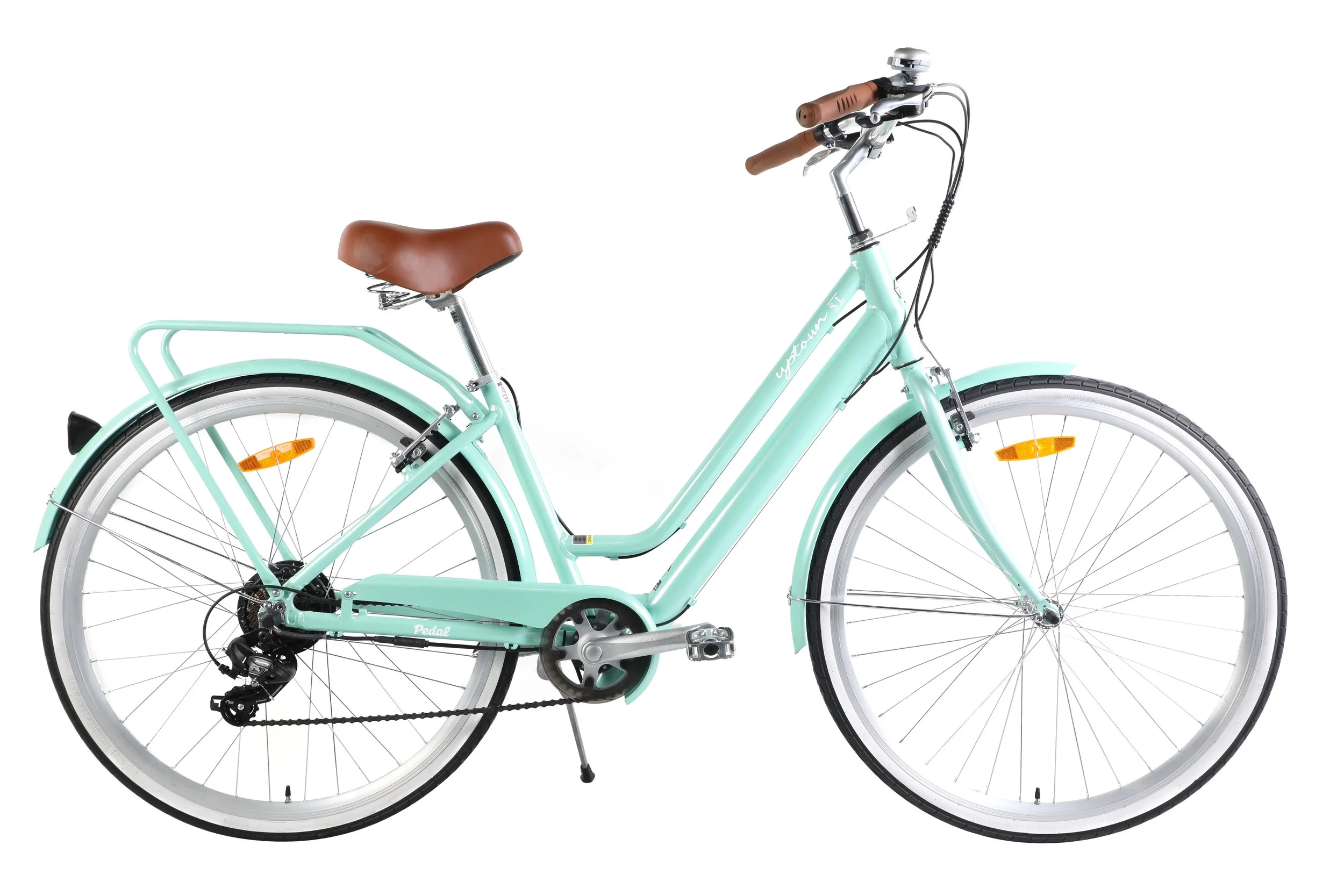 Pedal Uptown SL Electric Cruiser Bike Mint Green — Pedal Bikes