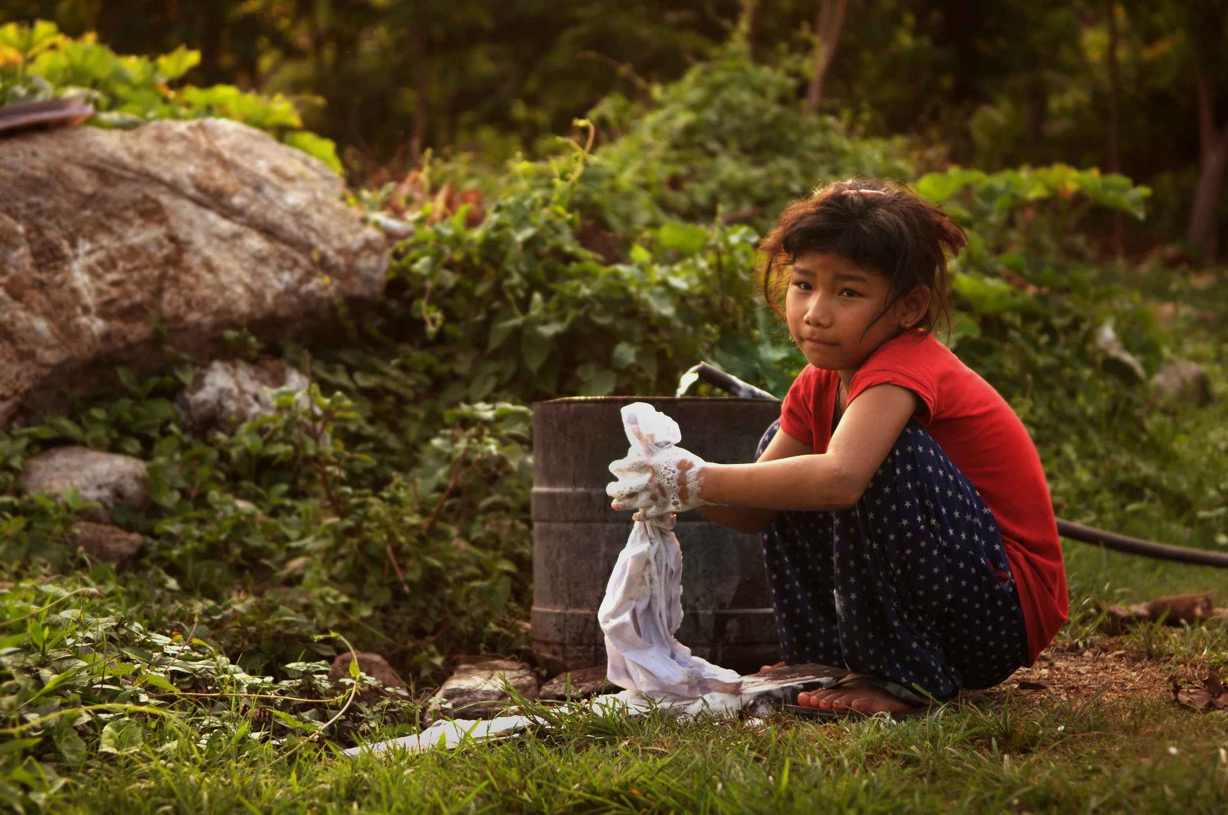 Chepang Girl Washing.jpg