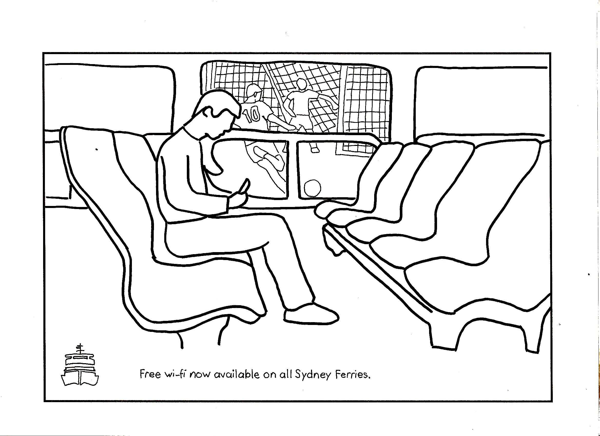 Prop: Sydney Ferries now have free wifi.