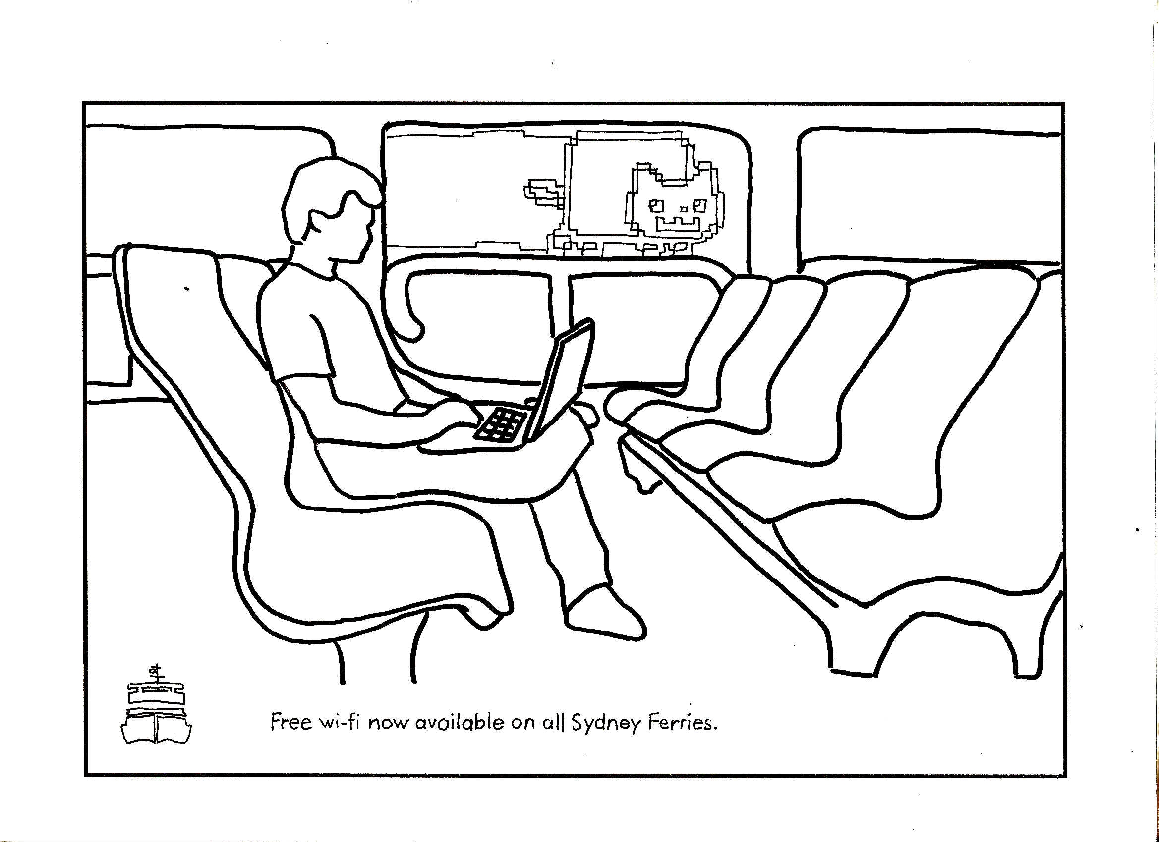Prop: Sydney Ferries now have free wifi.