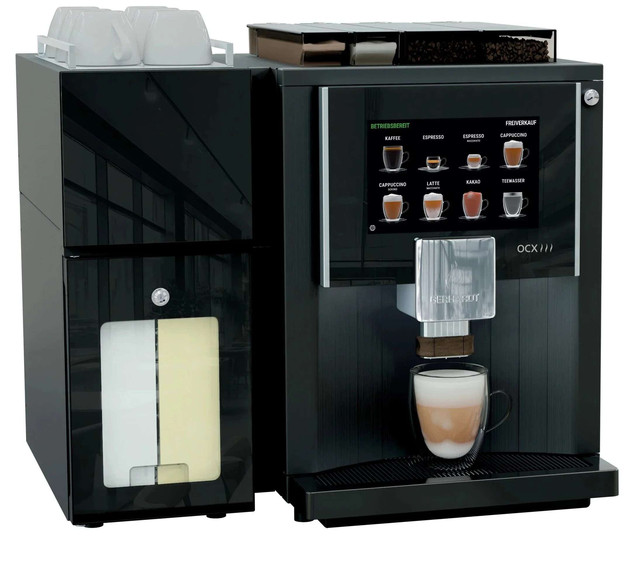 Profi-Kaffeemaschine "Made in Germany". Mit Fokus auf Langlebigkeit, unkomplizierte Wartung und Reparaturfähigkeit.