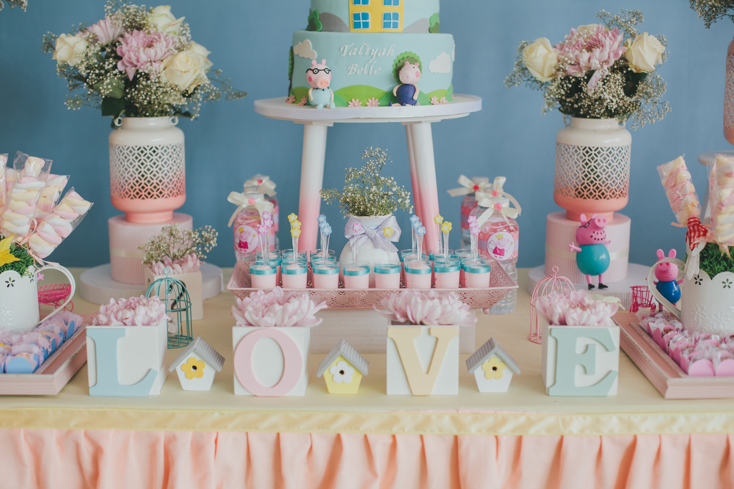 Peppa Pig themed birthday party by GK Moments