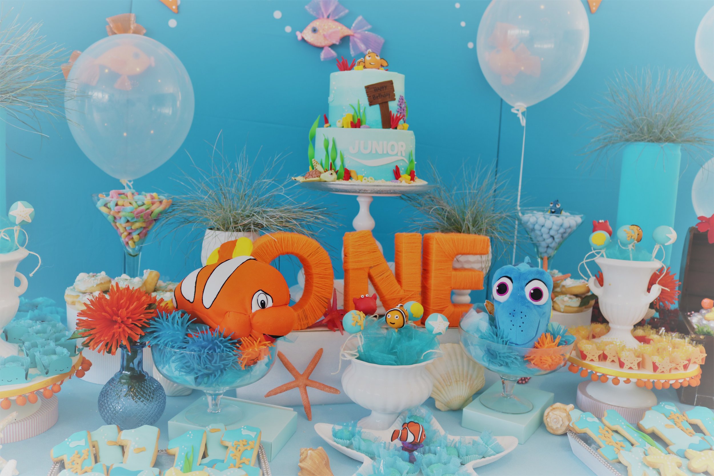 Nemo Themed birthday party by GK Moments