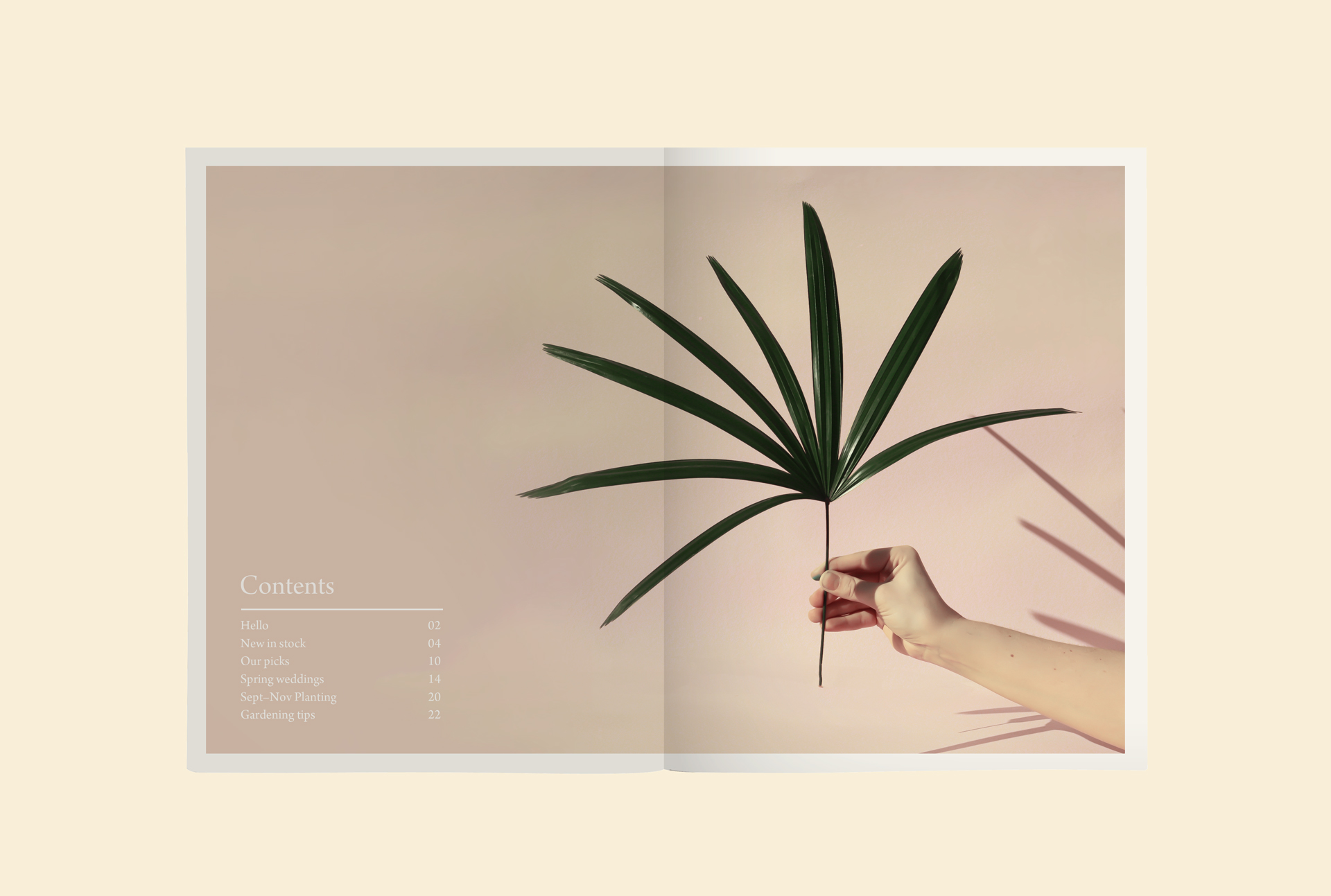 Catalogue spread