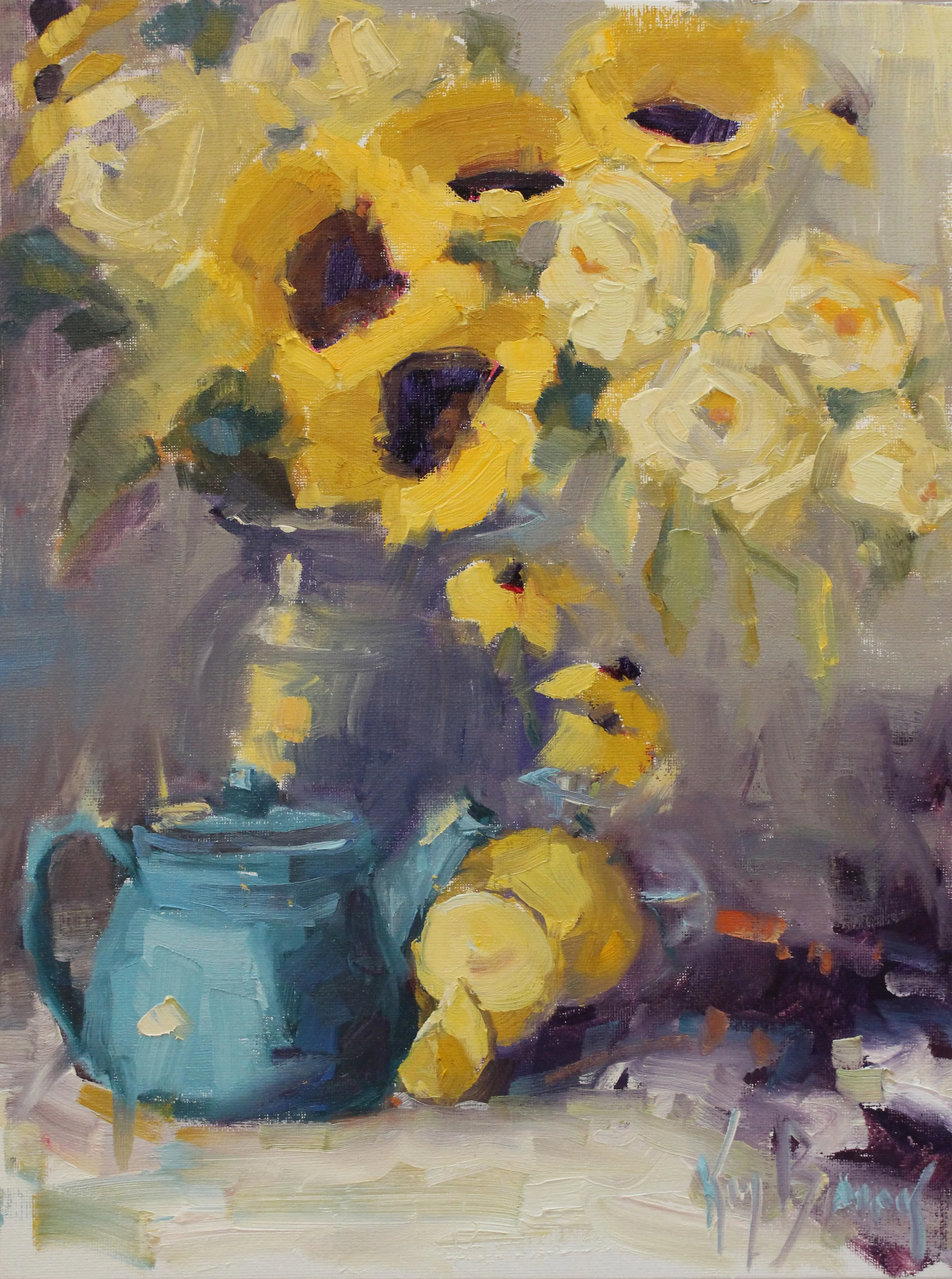 teapot w sunflowers 16 x 12 c2017note card-2.jpg