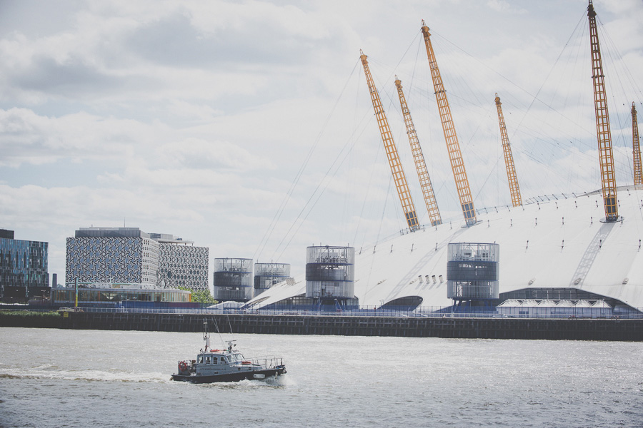 The O2 overlooking Trinity Buoy Wharf