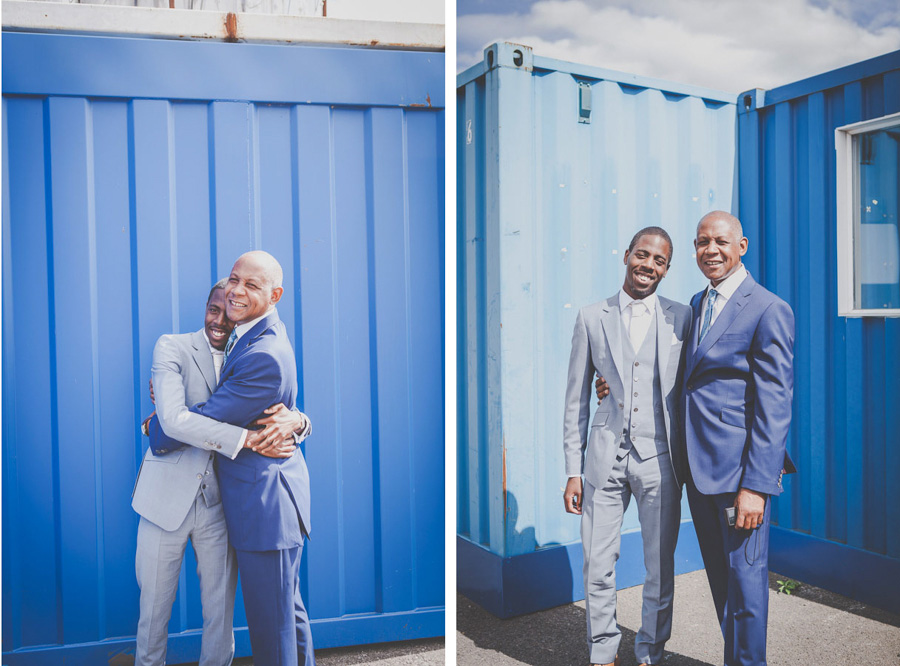 Groom with his father