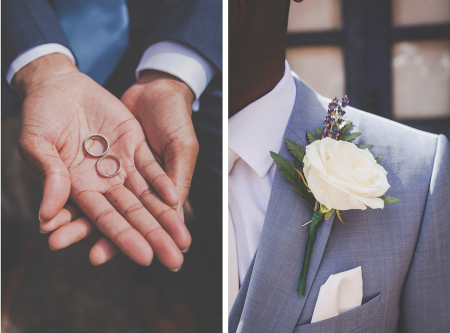 Detail photos of wedding rings