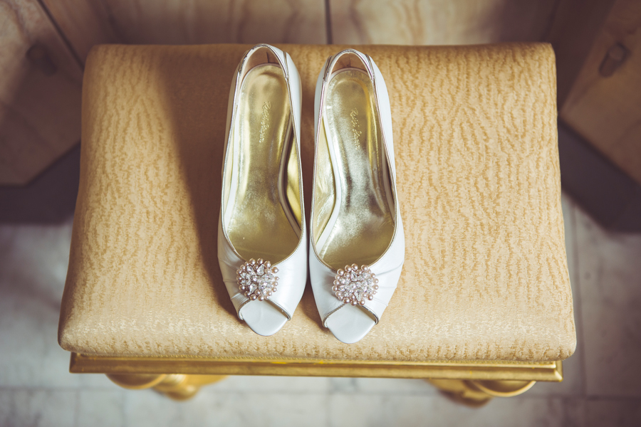 My Beautiful Bride photographs wedding shoes at Eltham Palace