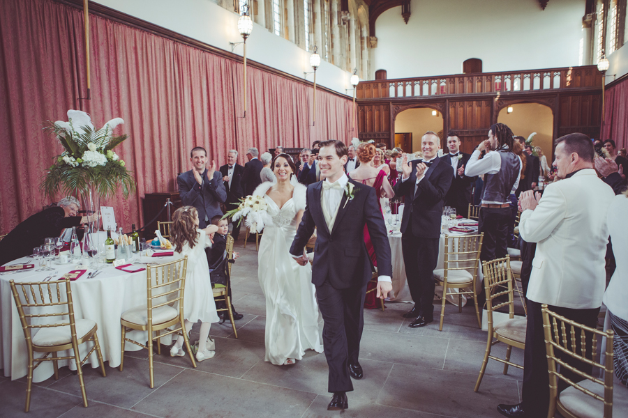 Wedding reception in the Medieval Hall at Eltham Palace