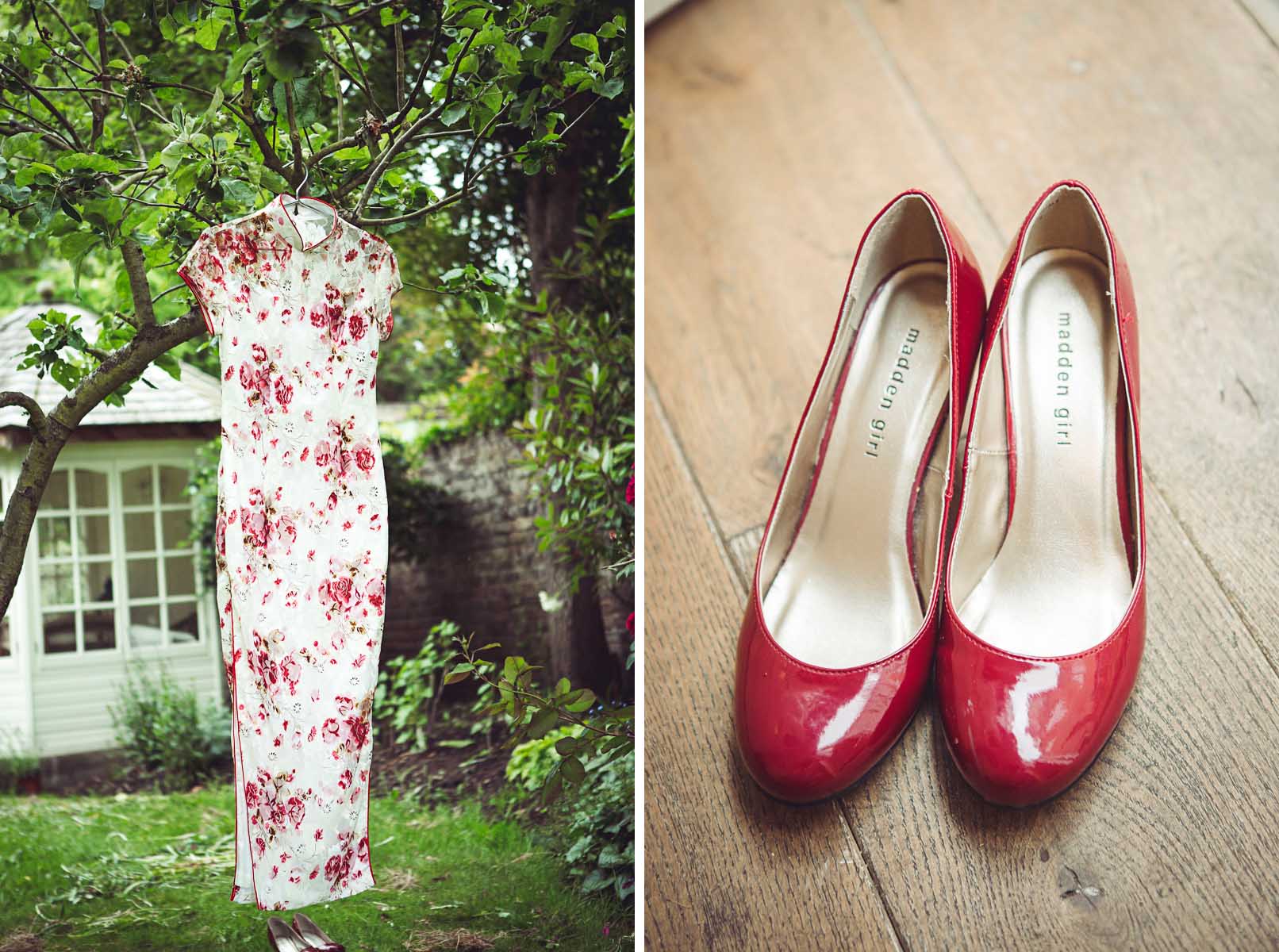 Wedding shoes at Eltham Palace