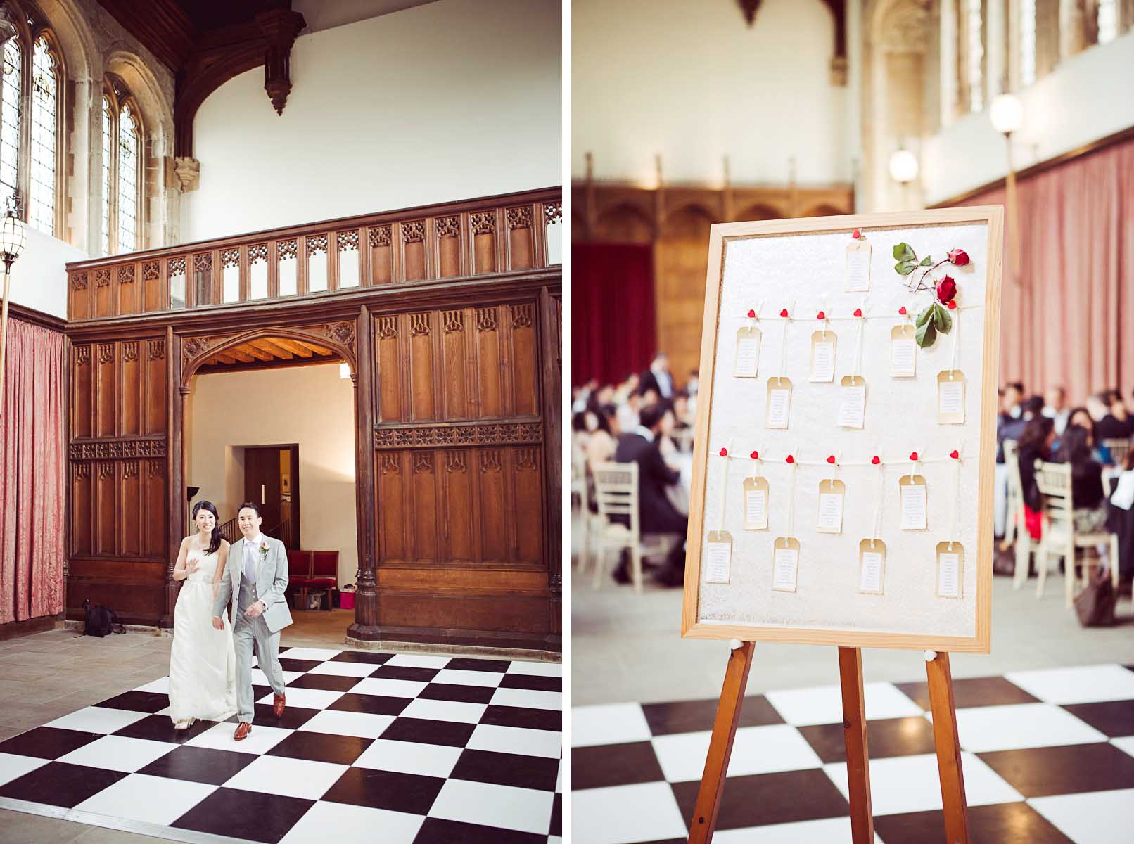 Guests table plan Eltham Palace