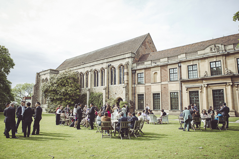 Drinks on the lawn at Eltham Palace