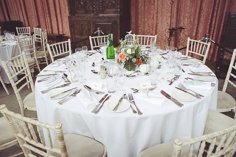 Table dispaly in the Great Hall Eltham Palace