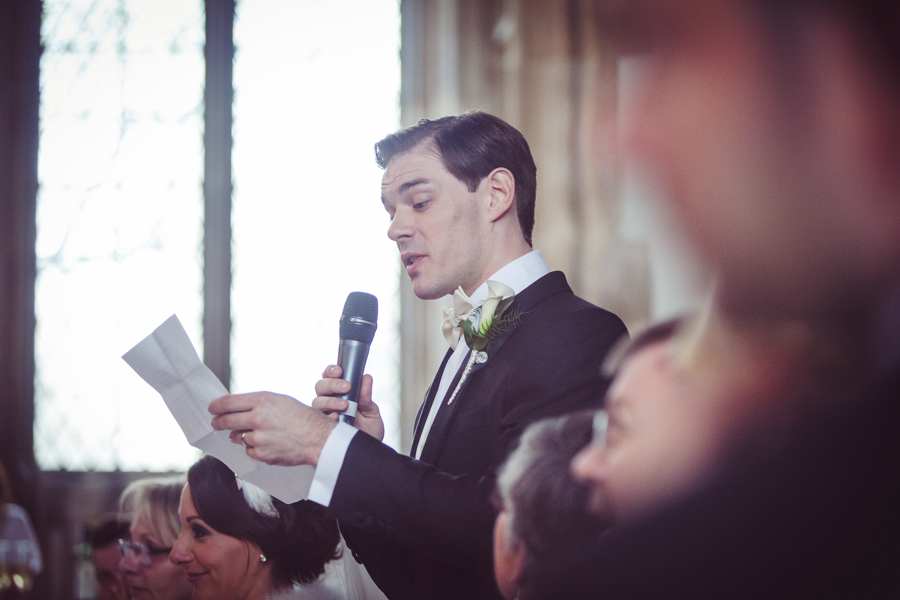 Grooms speech at Eltham Palace