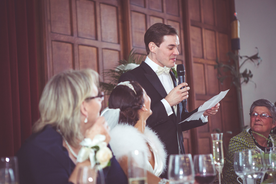 Grooms speech at Eltham Palace photographed by My Beautiful Bride