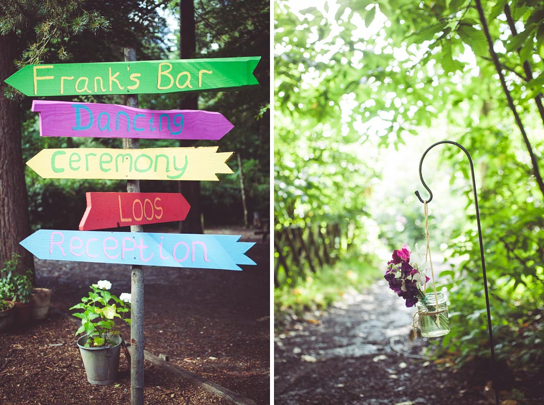 hand painted wedding signs