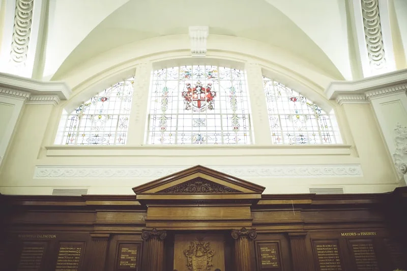 The grand chamber Islington Town Hall