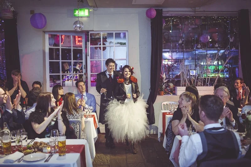 entrance of bride and groom