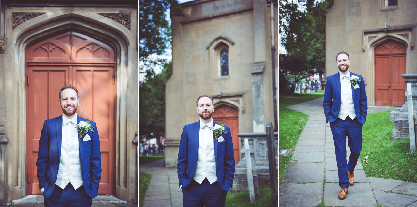 Wedding suit hired from Moss Bros