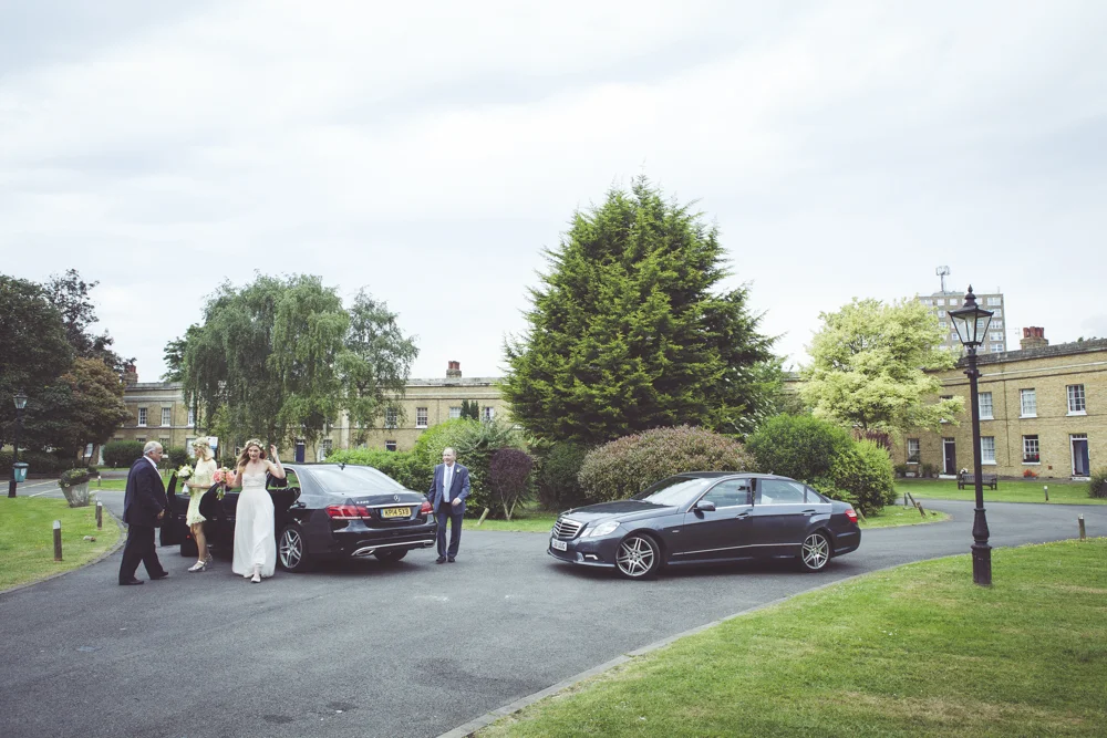 Arrival of the bride
