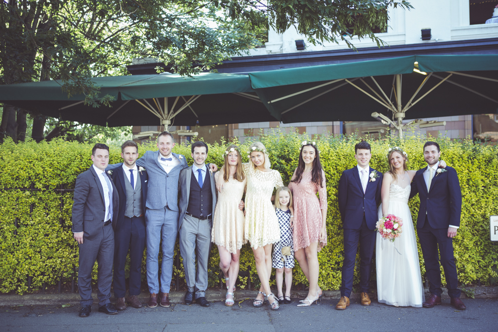 portraits of the wedding party