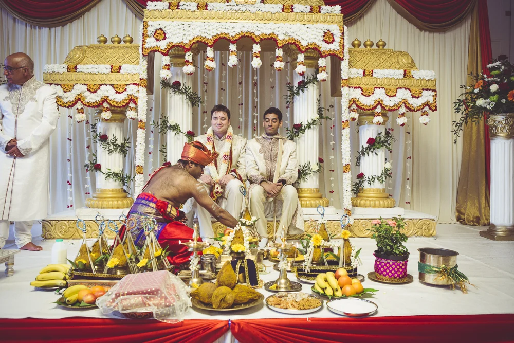 Colourful London wedding