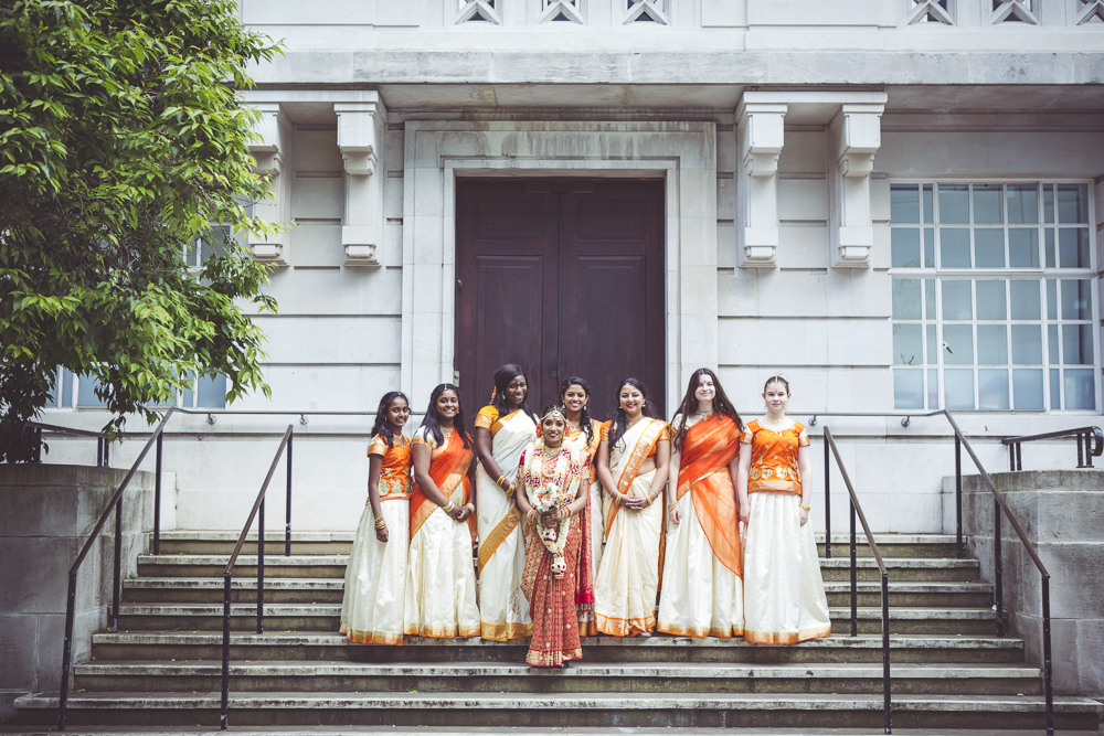 Bride and Bridesmaids