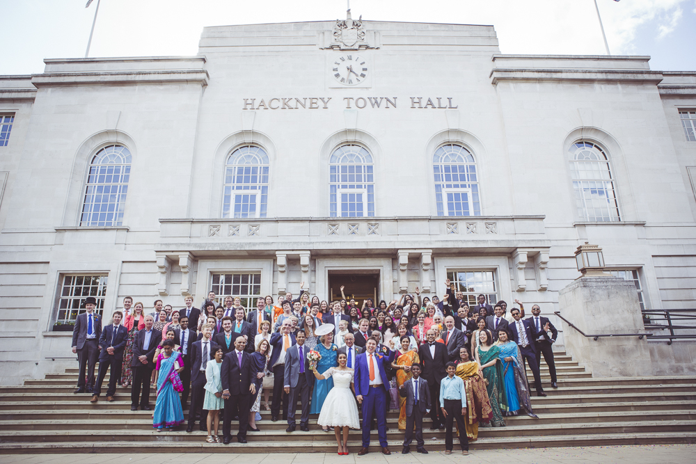 group shot Hackney Town Hall