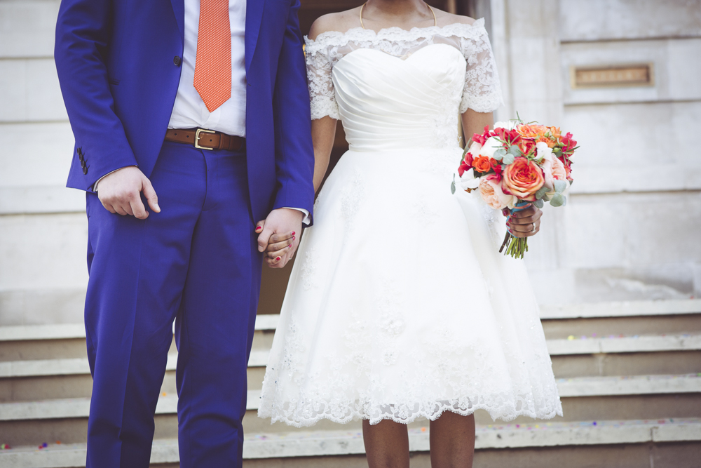 Hackney bride and groom