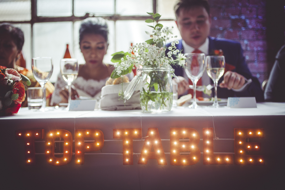 Top Table lights