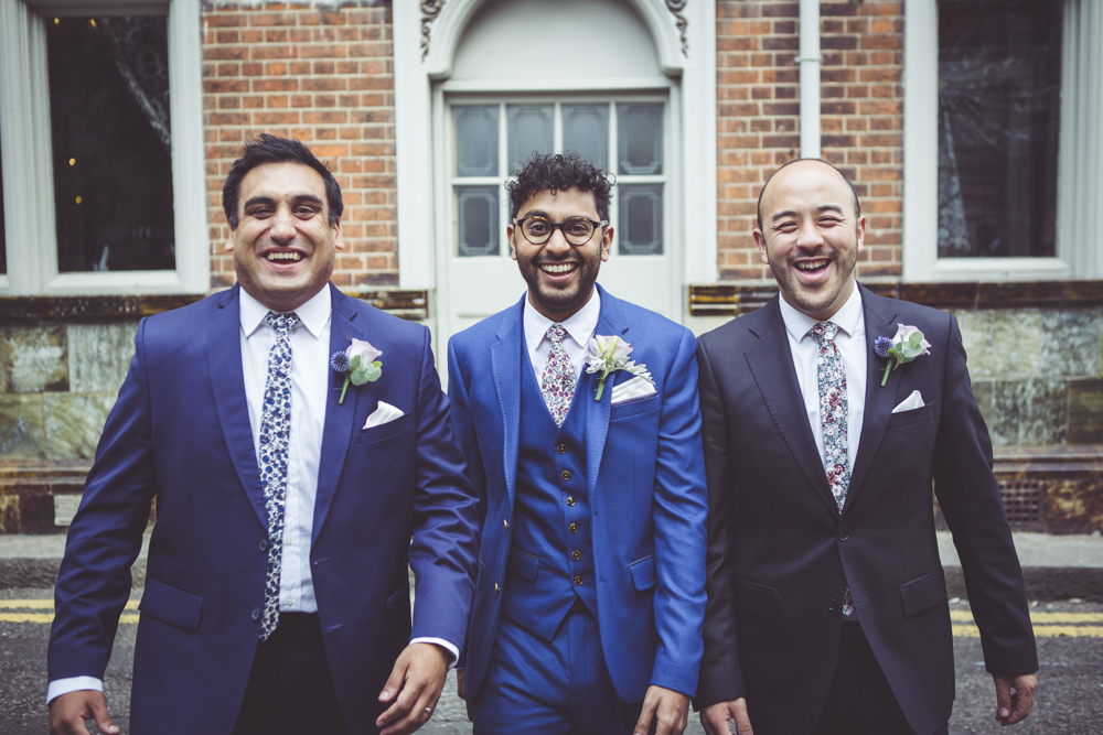 Roshan with his groomsmen