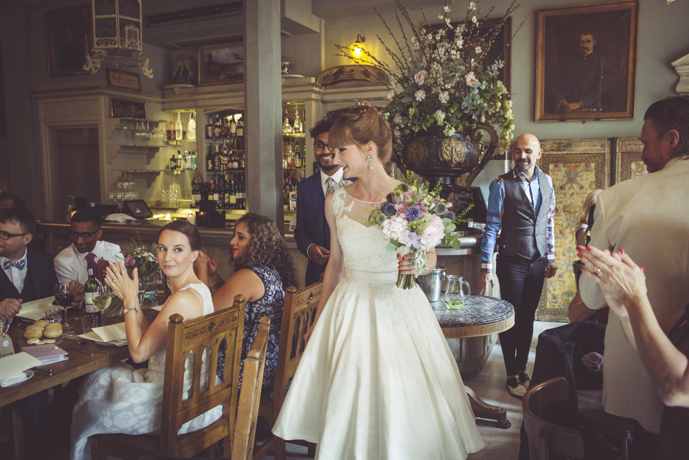 Entrance of bride and groom