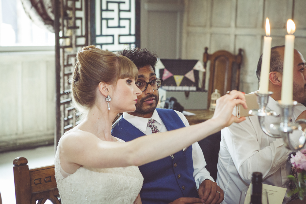 Bride and Groom selfie
