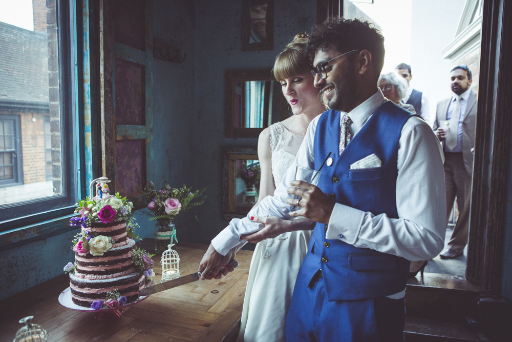 Cutting the cake