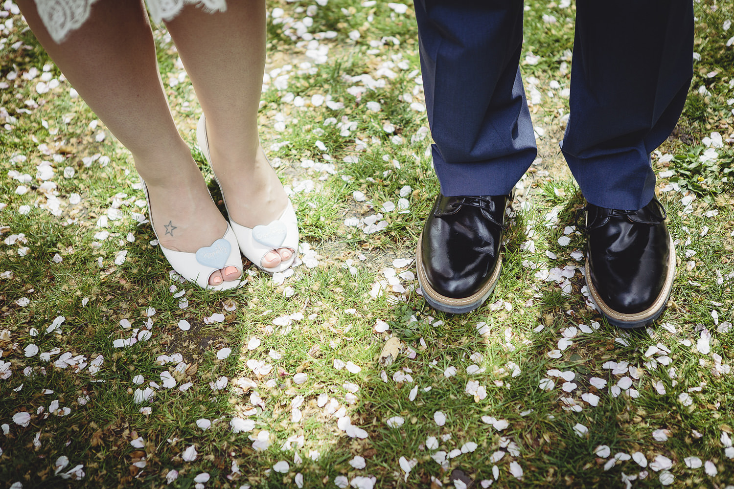 His and Hers wedding shoes
